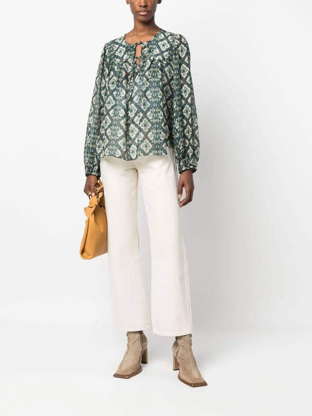 Ametissa Tie-Front Blouse