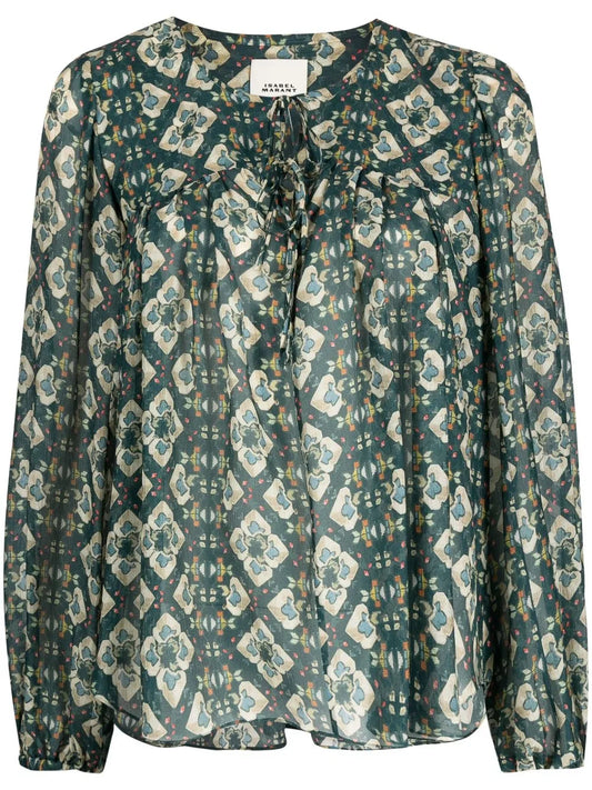 Ametissa Tie-Front Blouse