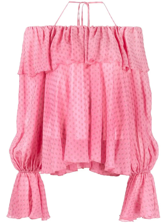 Ruffle Off-Shoulder Blouse
