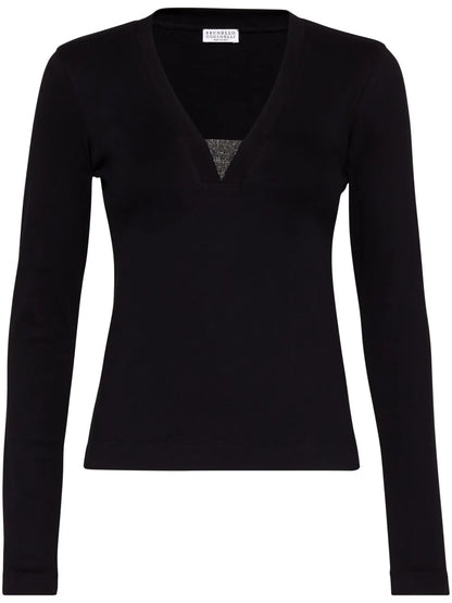 Monili-Embellished T-Shirt