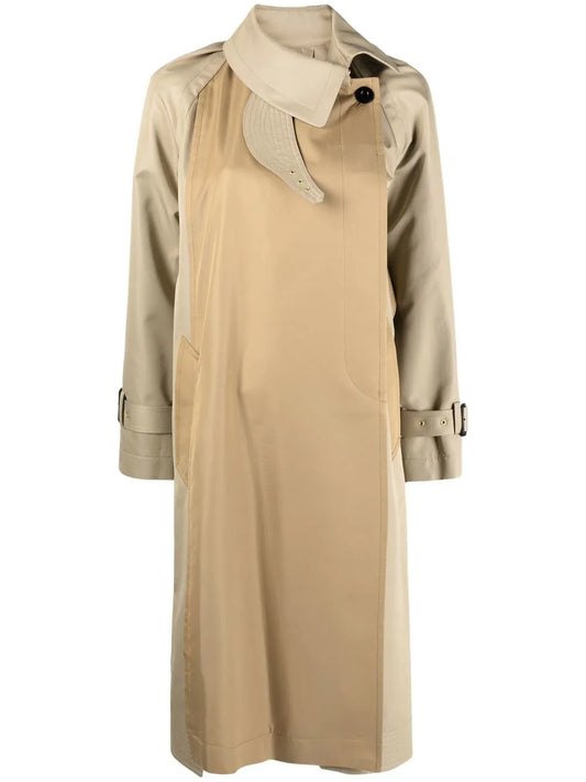 Two-Tone Buttoned Coat