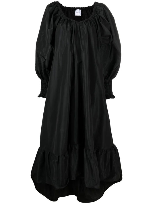 Puff-Sleeve Maxi Dress