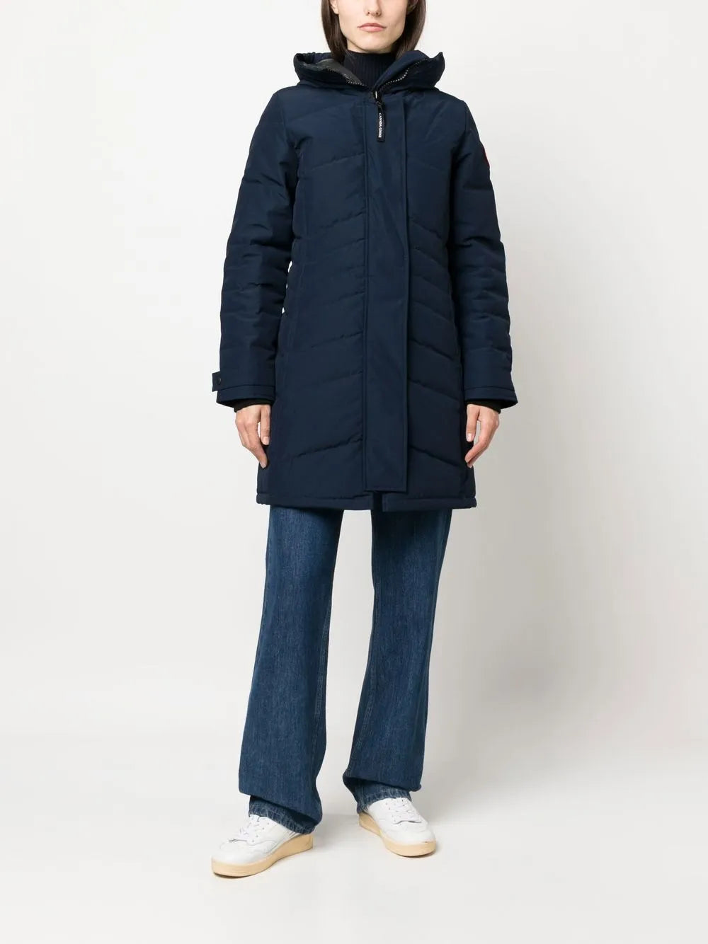Logo-Patch Padded Down Coat