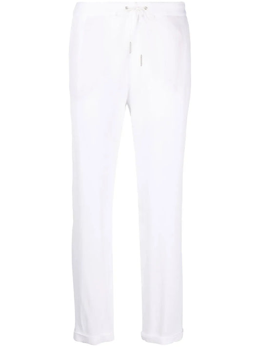 Drawstring Straight-Leg Trousers