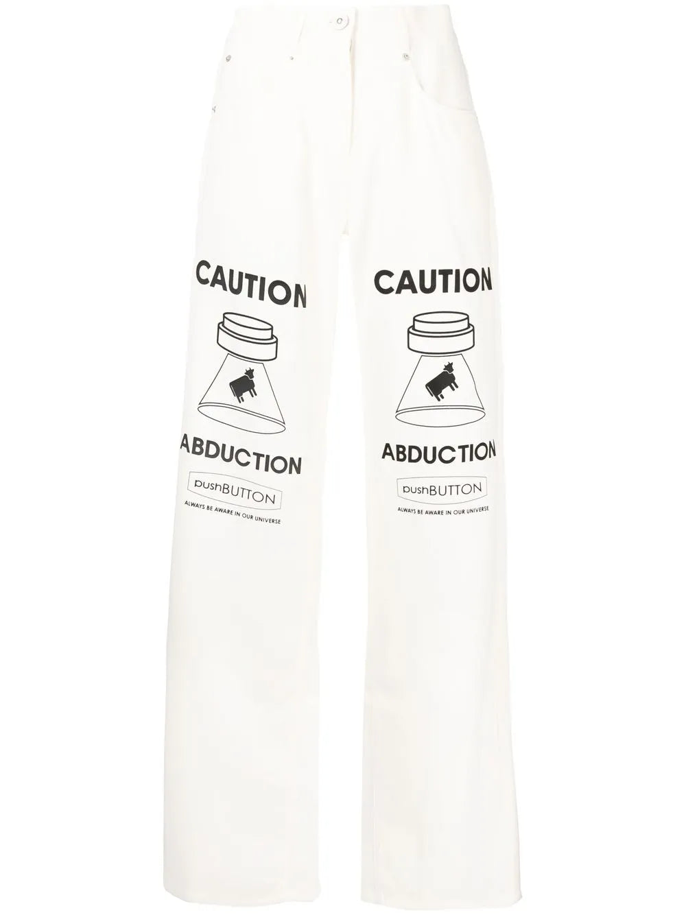 Graphic Straight-Leg Jeans