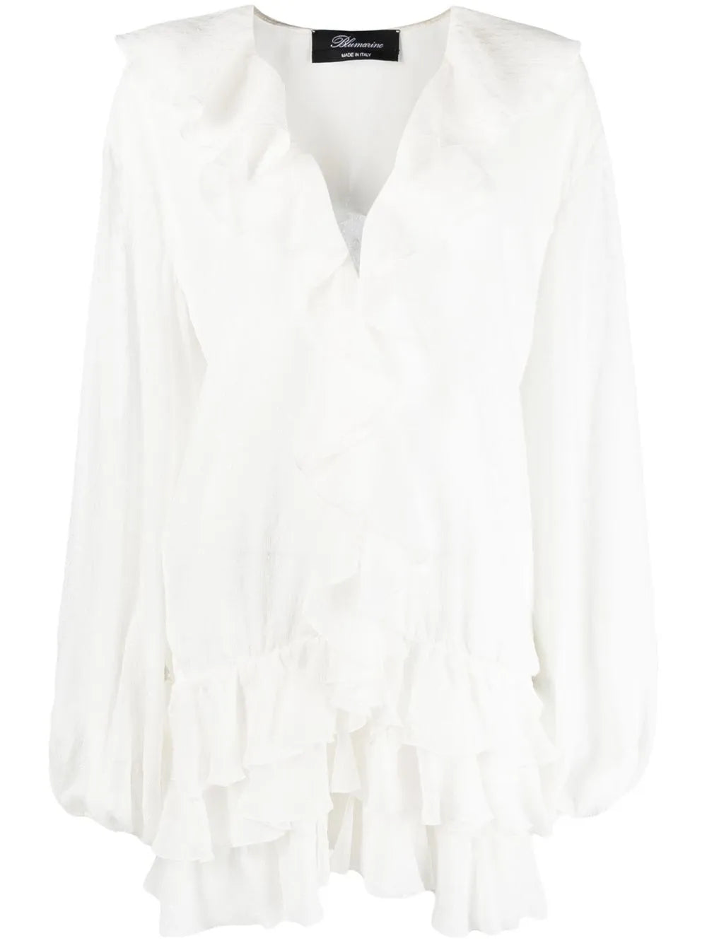 Fil Coupé Ruffled Blouse