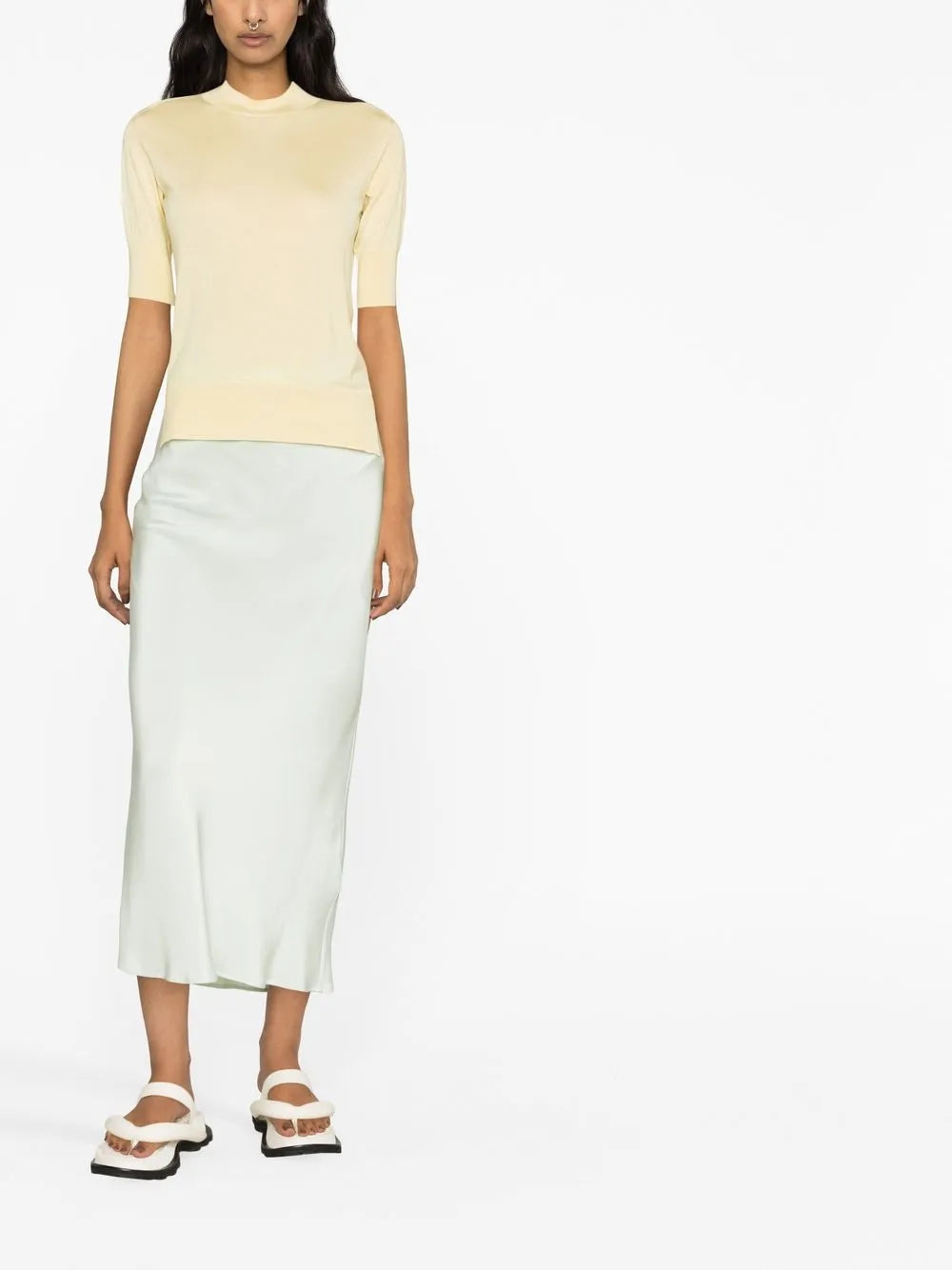 Short-Sleeve Knitted Top