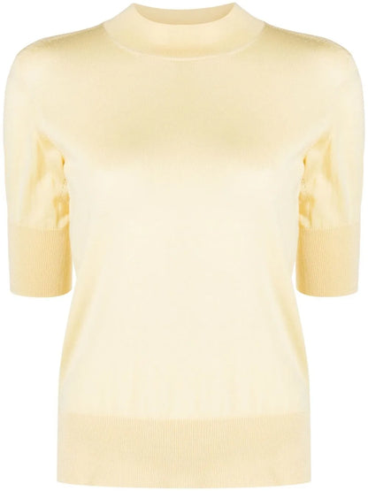 Short-Sleeve Knitted Top