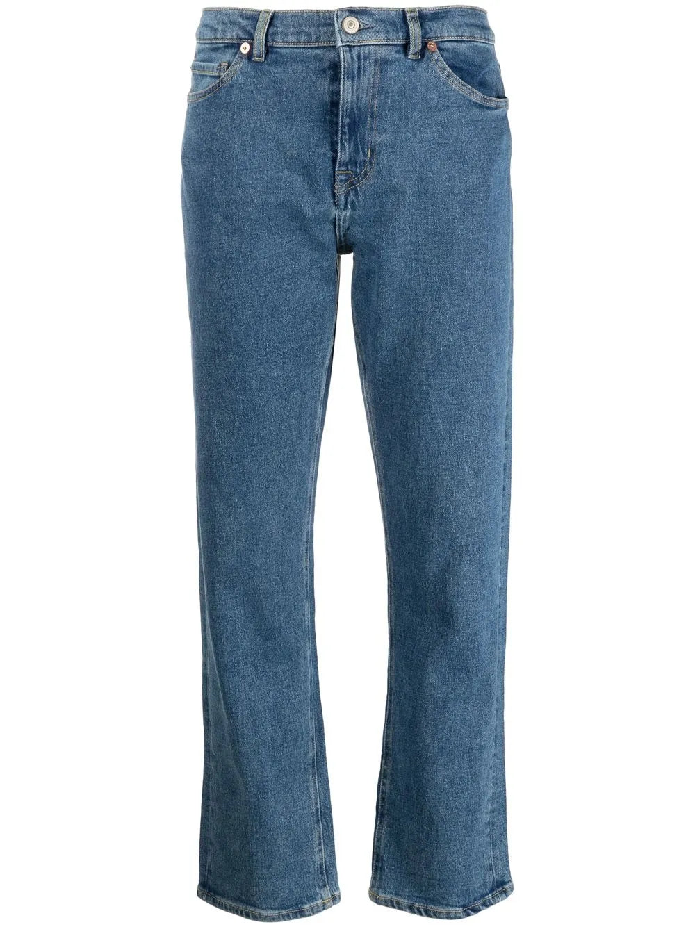 Mid-Rise Cropped Jeans