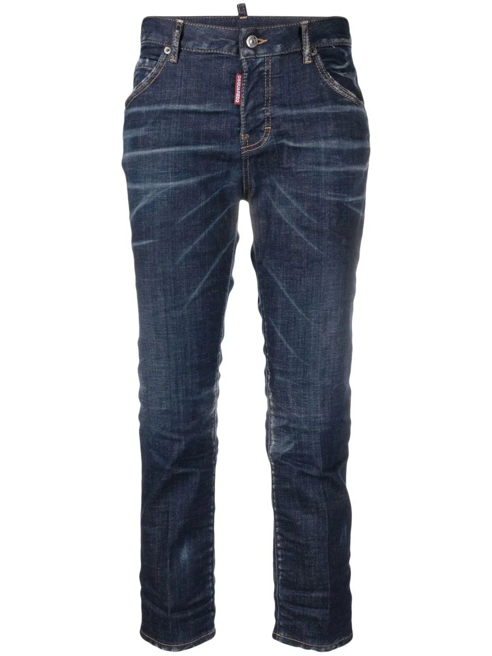 Low-Rise Cropped Jeans