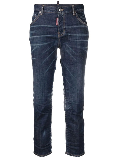 Low-Rise Cropped Jeans