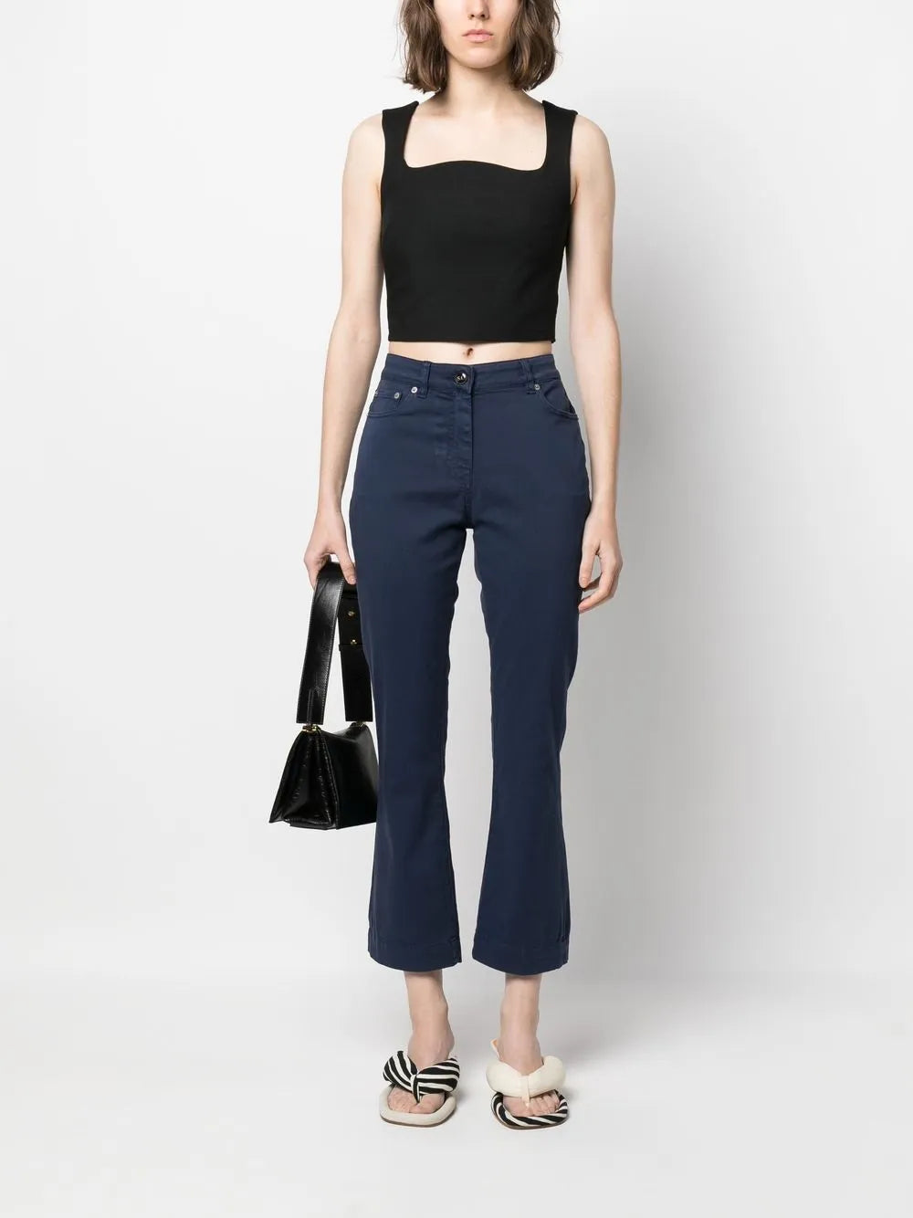 Frederick Flared Cropped Jeans