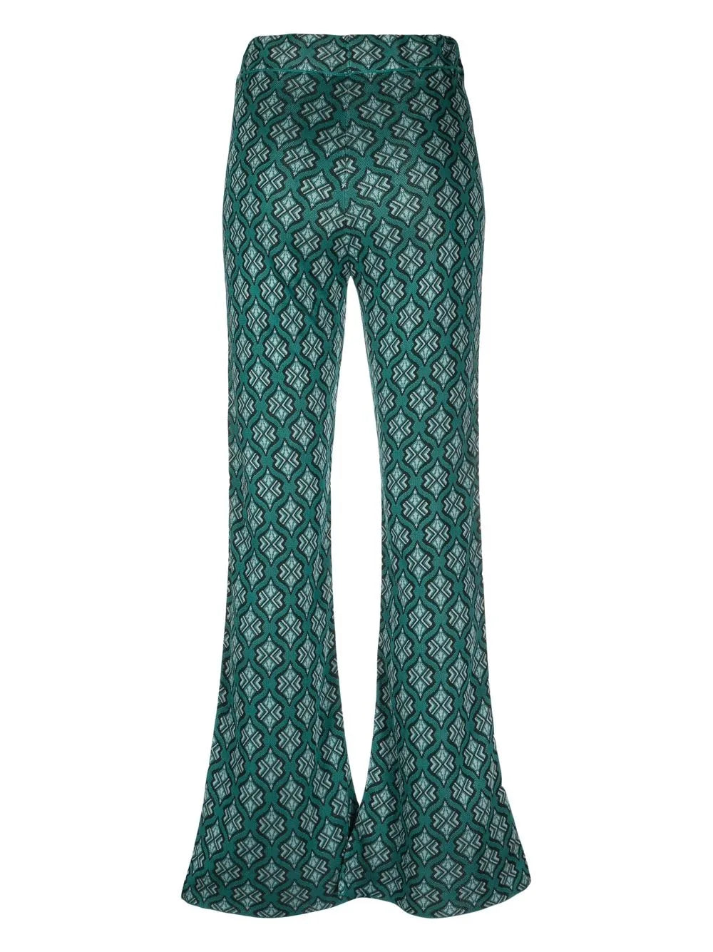 Moonstone Flared Jacquard Trousers