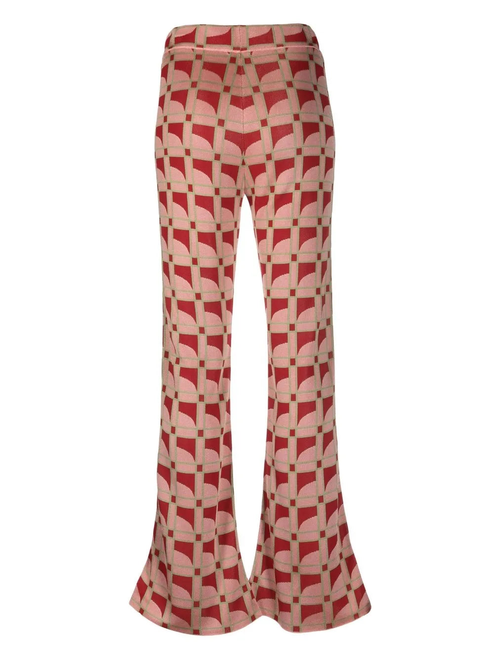 Moonstone Flared Jacquard Trousers
