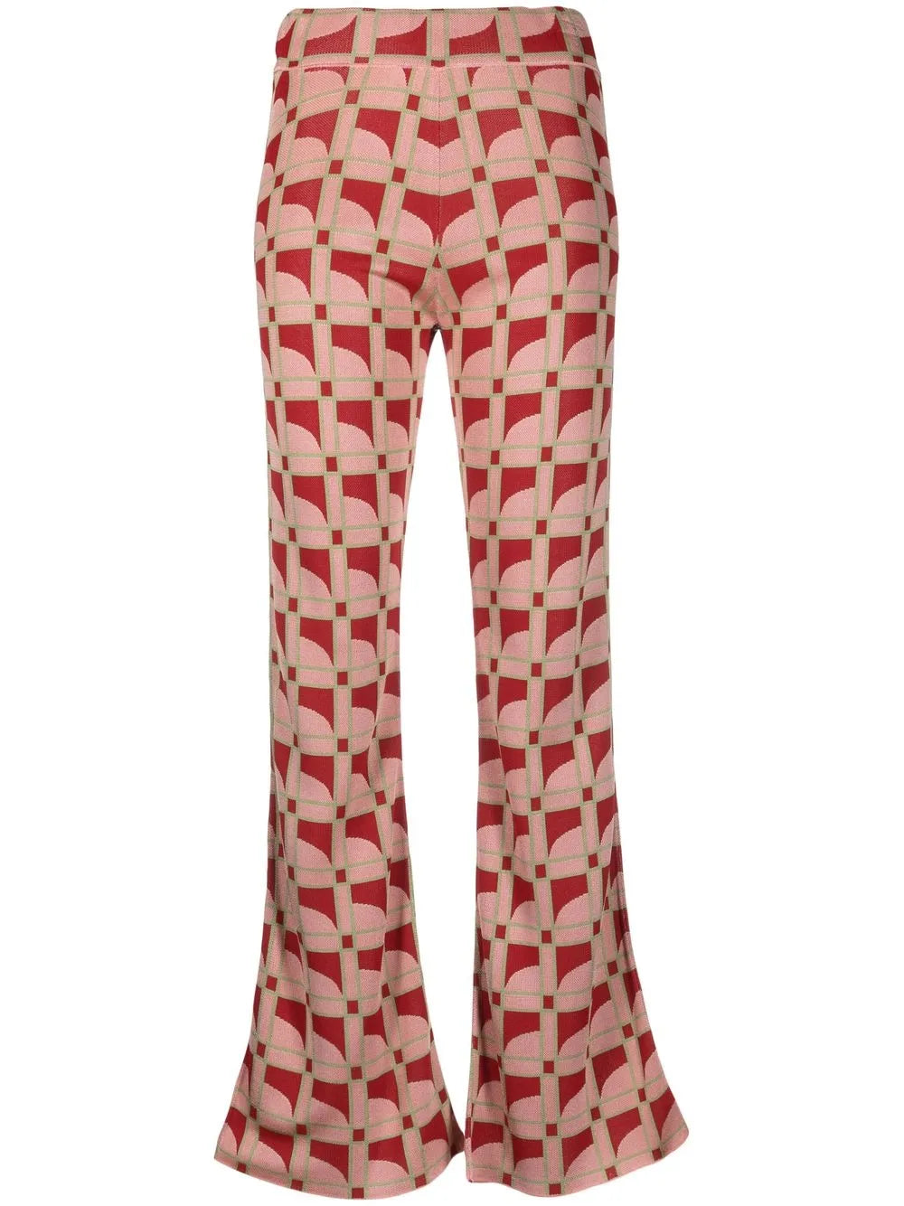 Moonstone Flared Jacquard Trousers