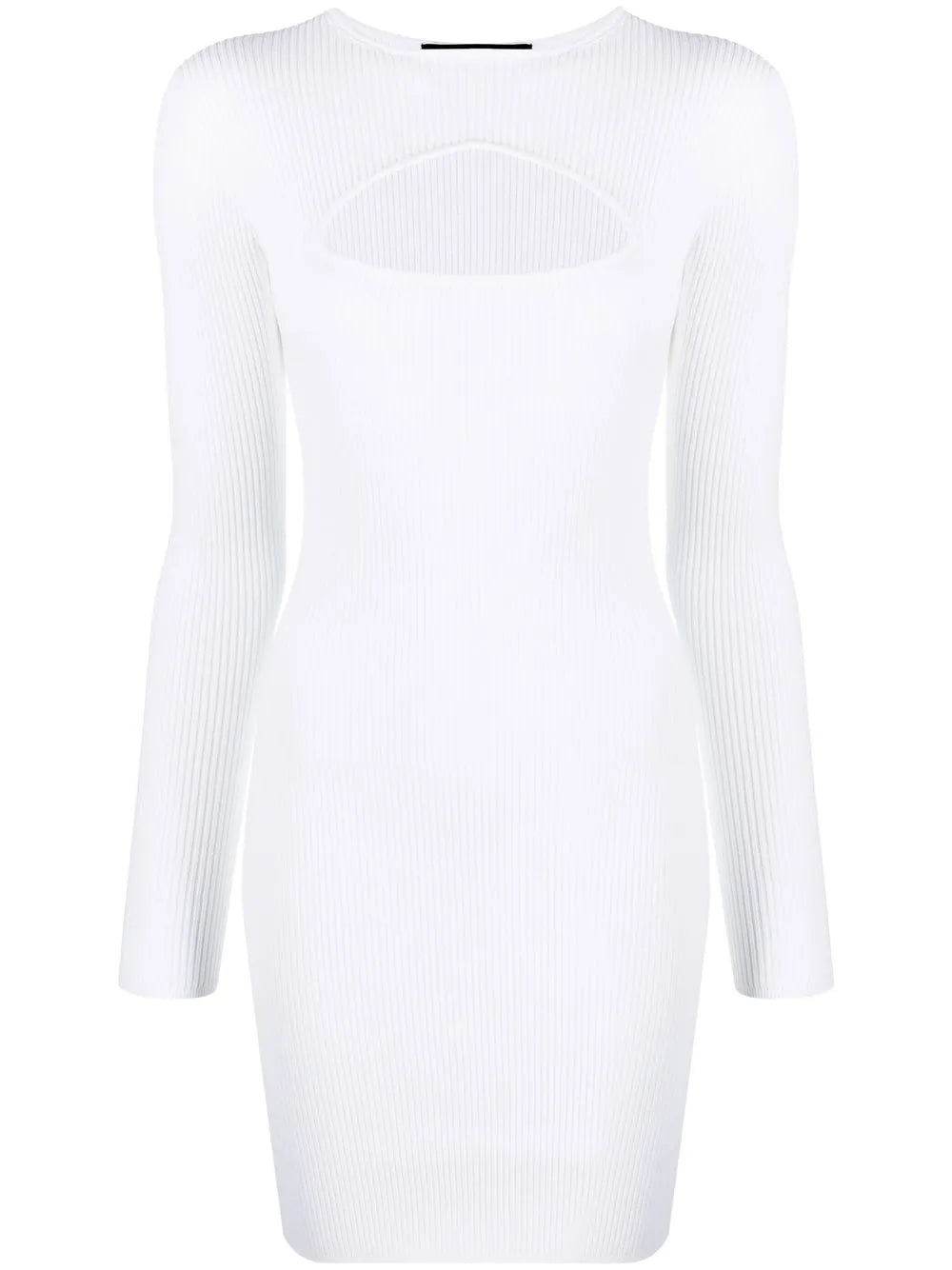 Cut-Out Rib-Knit Minidress