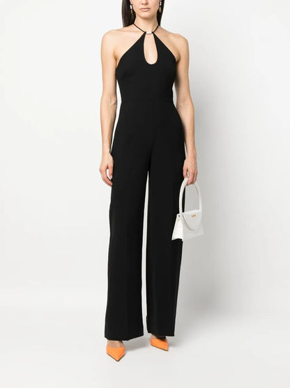 Hardware-Detail Sleeveless Jumpsuit