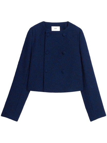 Textured Cropped Jacket