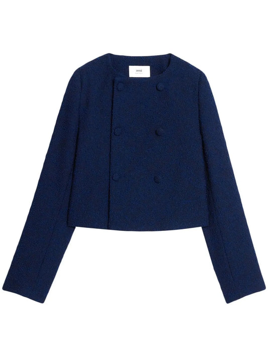 Textured Cropped Jacket