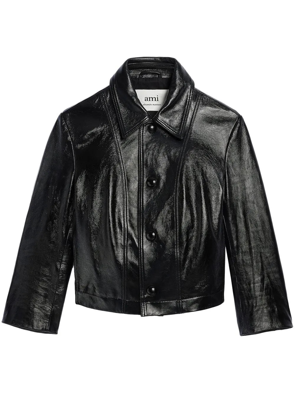 Cropped Leather Jacket