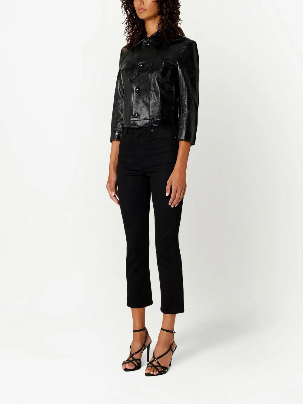 Cropped Leather Jacket