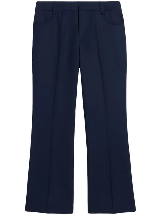Cropped Flared Trousers