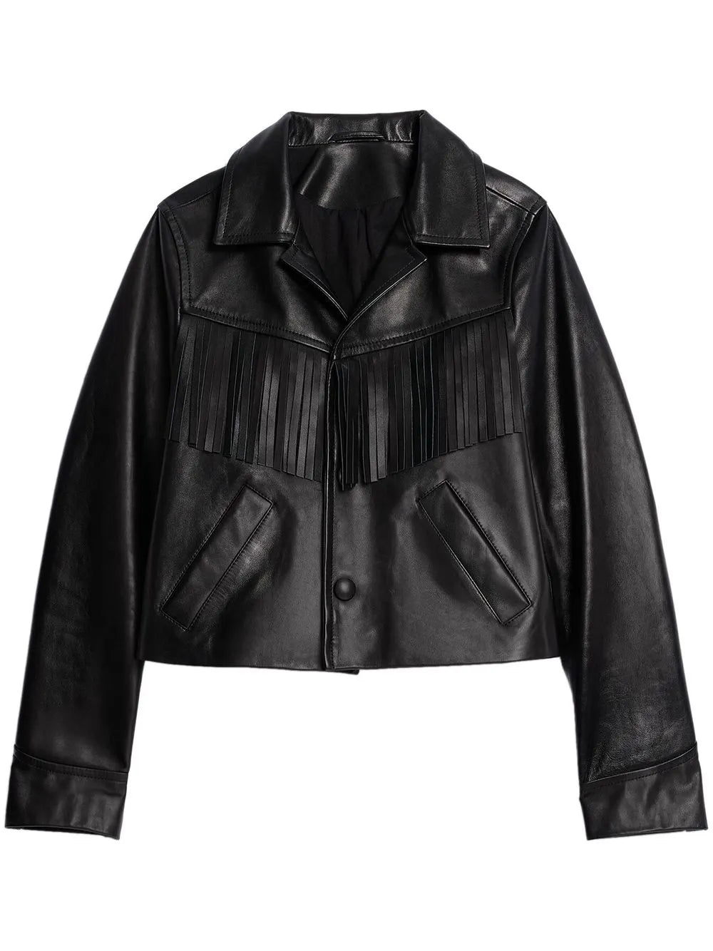 Tasselled Leather Jacket