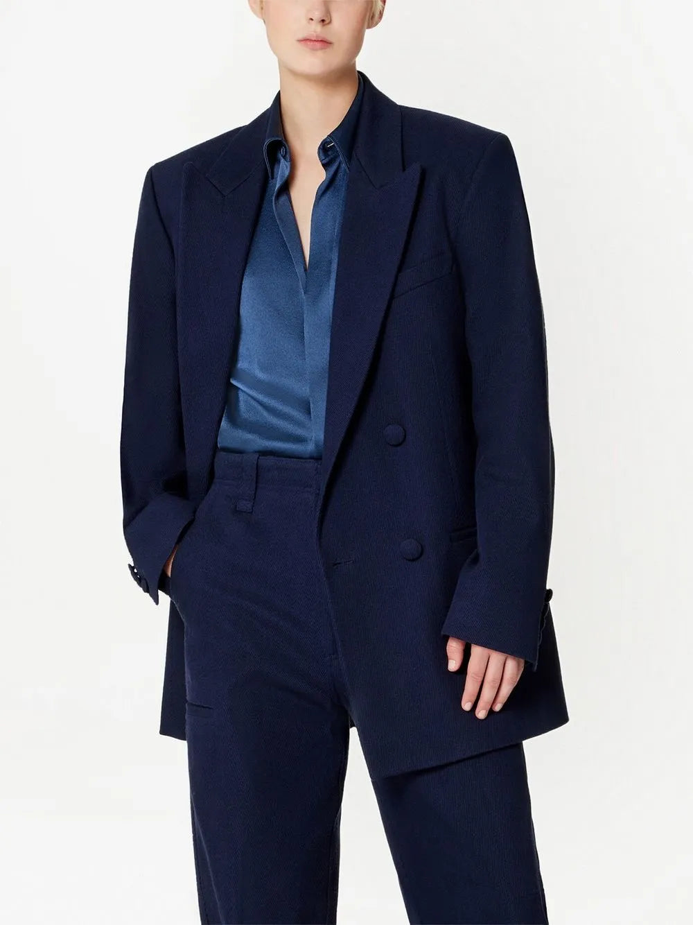 Long-Sleeved Satin Shirt