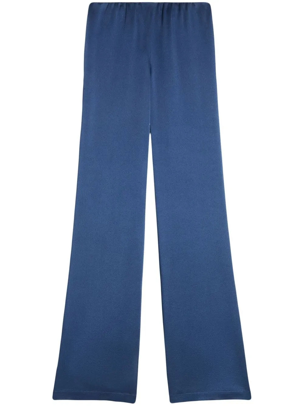 High-Waisted Satin Trousers