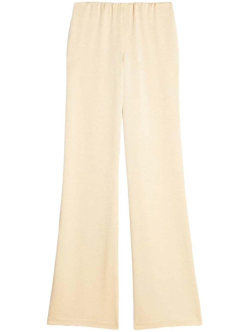 High-Waisted Satin Trousers
