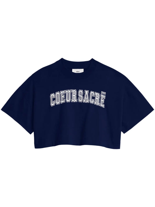 Alexandre Mattiussi Logo-Print Cropped T-Shirt