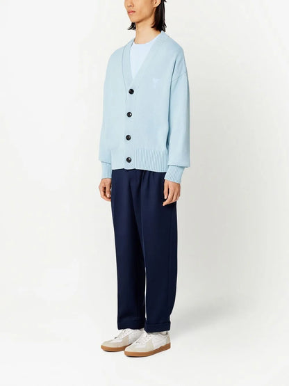 Ami De Coeur Intarsia-Logo Cardigan