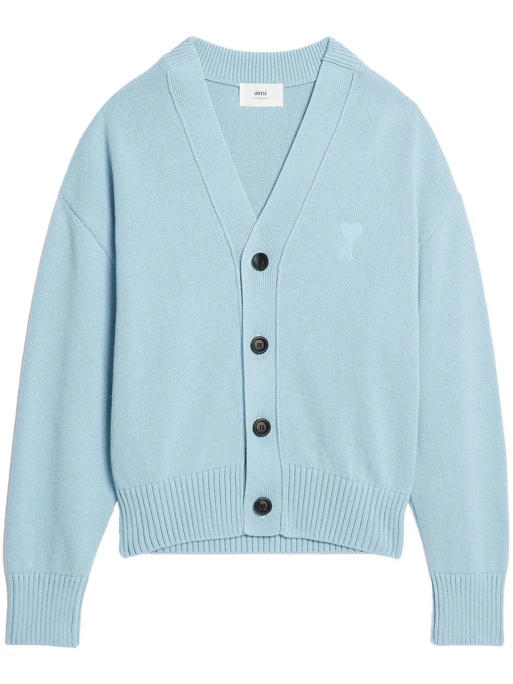 Ami De Coeur Intarsia-Logo Cardigan