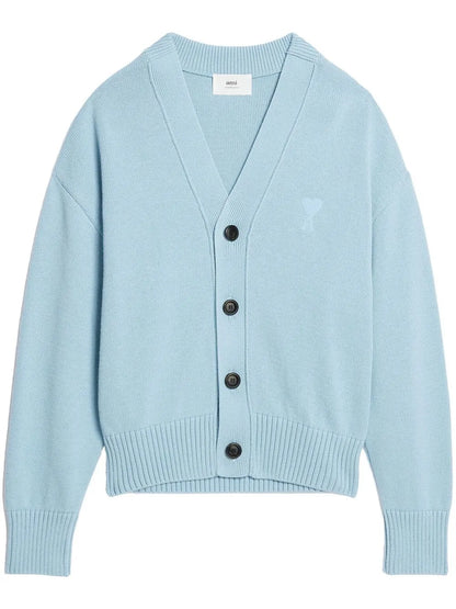 Ami De Coeur Intarsia-Logo Cardigan