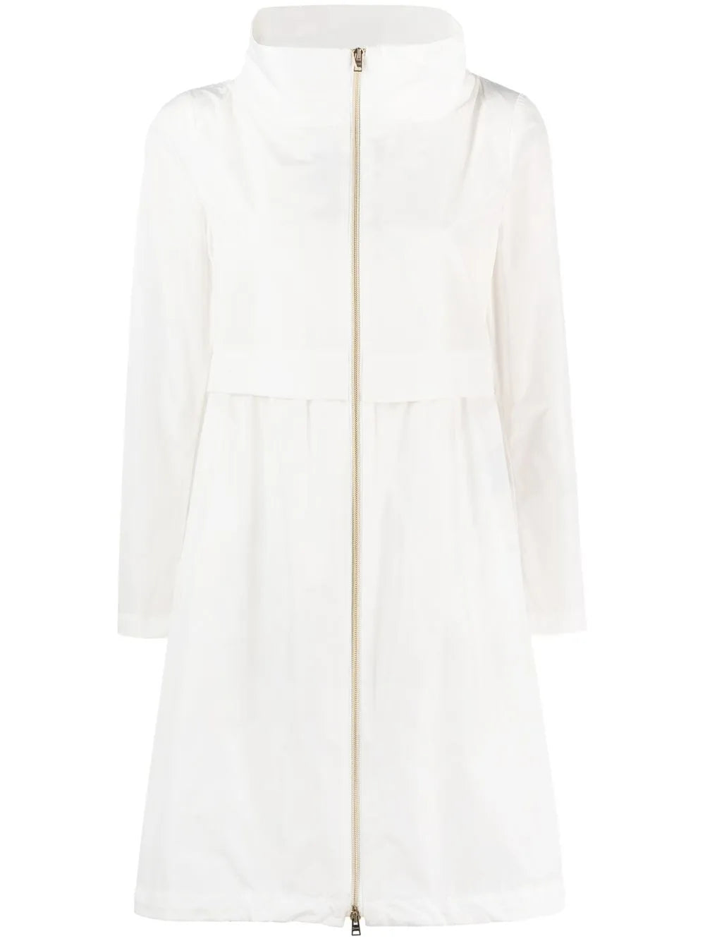 Techno Taffeta Drawstring-Hood Parka