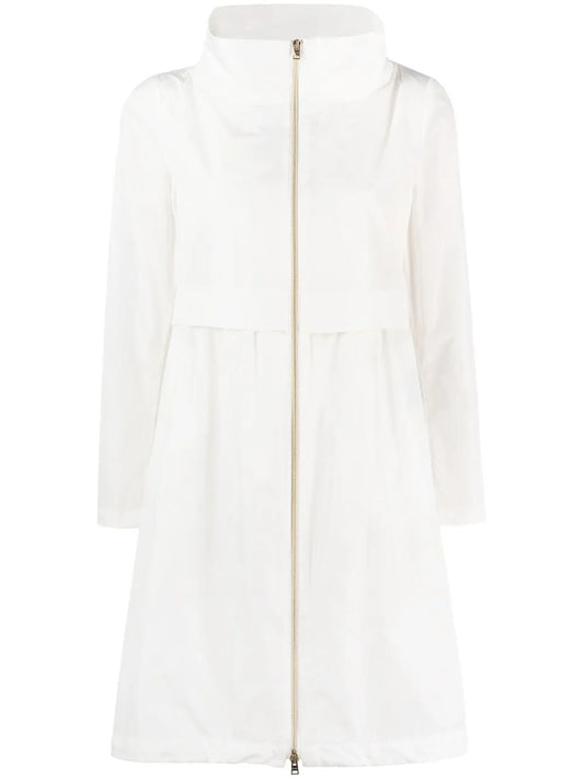 Techno Taffeta Drawstring-Hood Parka