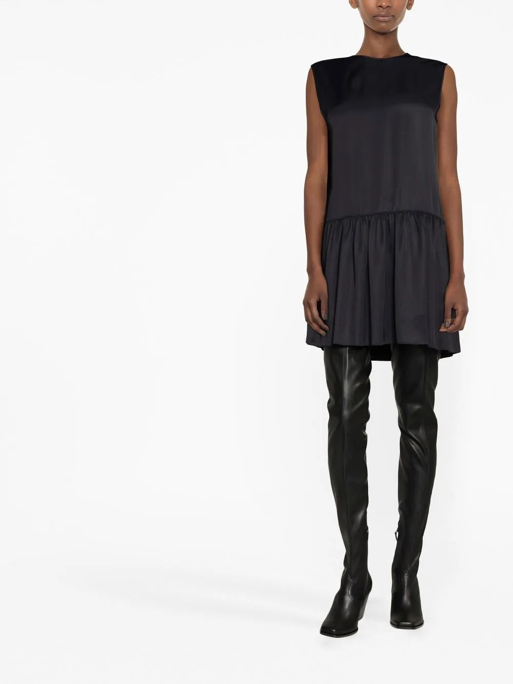 Round-Neck Sleeveless Minidress