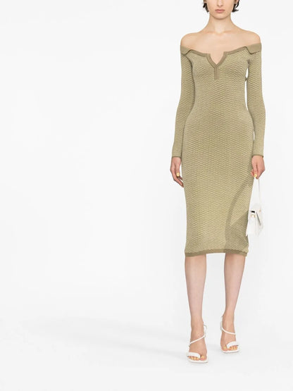 La Robe Pampero Off-Shoulder Polo Dress