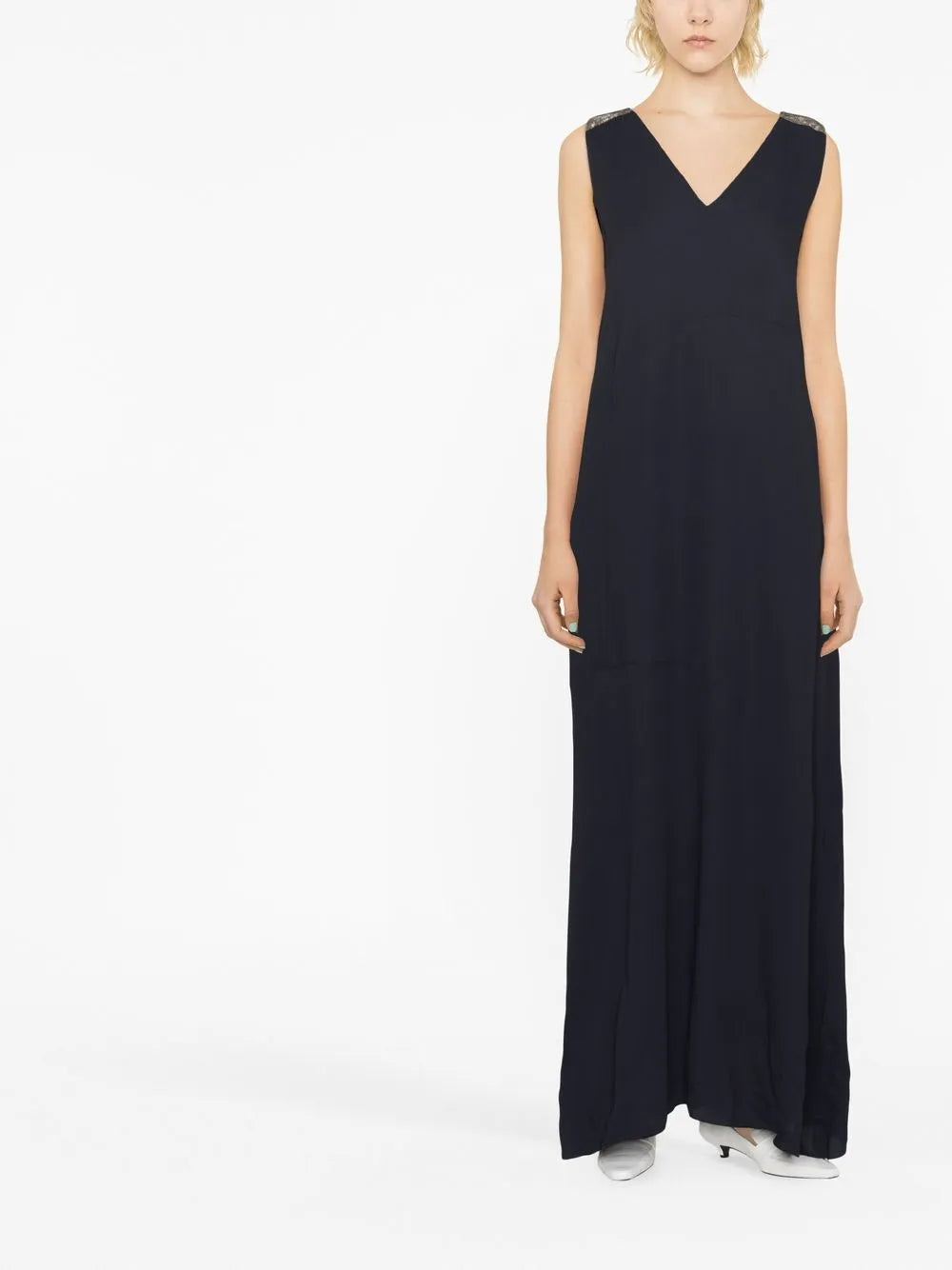 V-Neck Sleeveless Dress