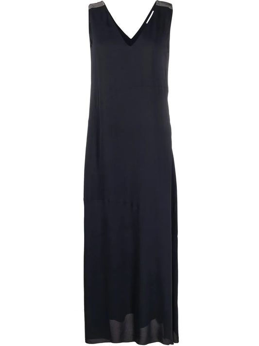 V-Neck Sleeveless Dress