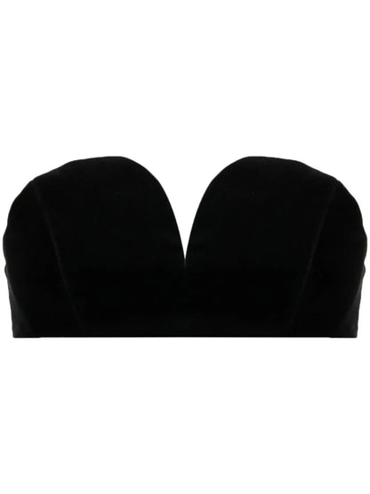 Jealousy Strapless Velvet Top