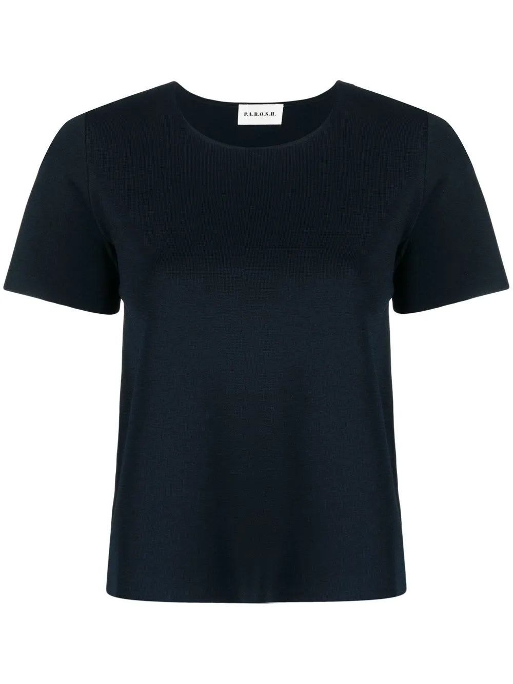 Round-Neck Knitted T-Shirt