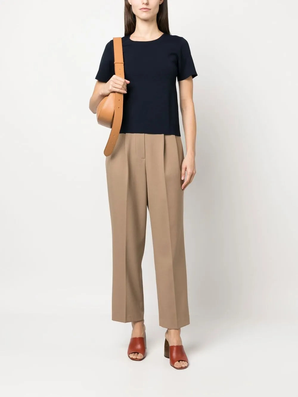 Round-Neck Knitted T-Shirt