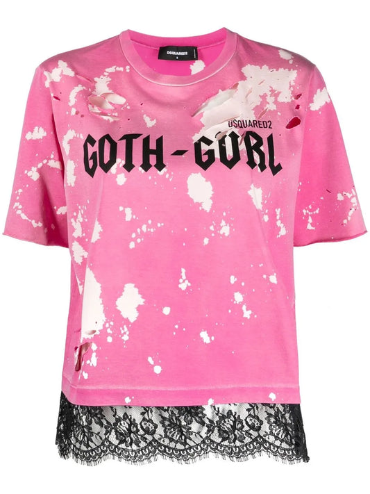 Goth Gurl' Distressed T-Shirt