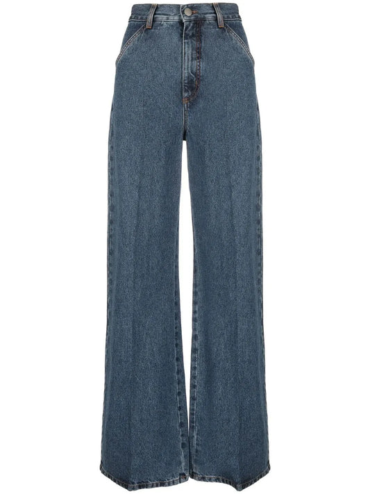 High-Rise Wide-Leg Jeans