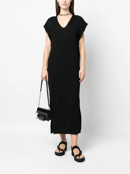 V-Neck Midi Dress