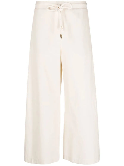 Four-Pocket Drawstring-Waist Culottes
