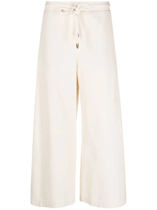 Four-Pocket Drawstring-Waist Culottes