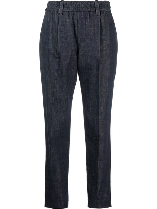 Elasticated-Waist Trousers