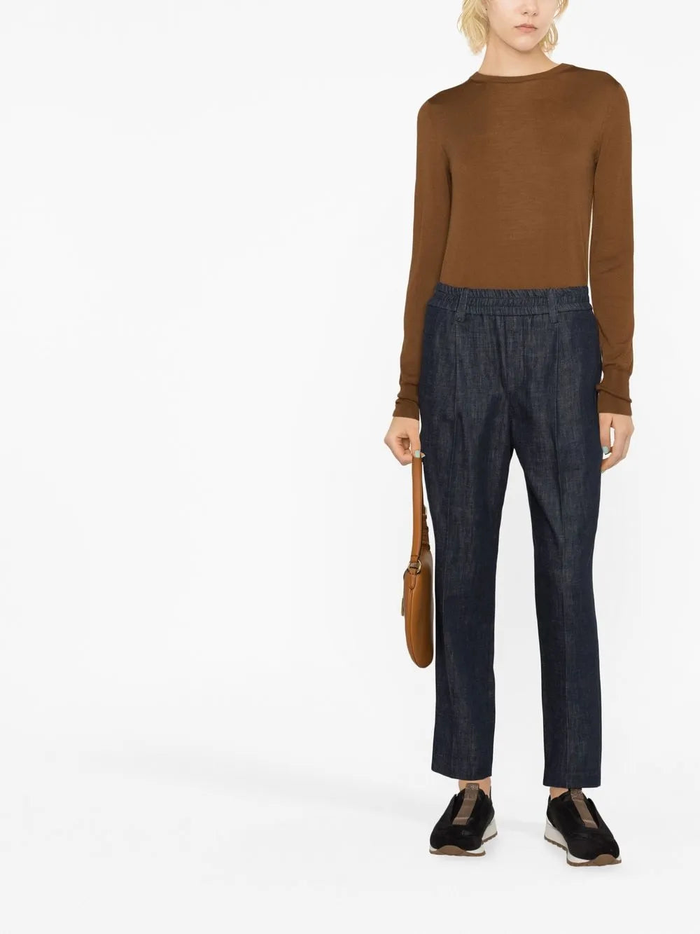 Elasticated-Waist Trousers